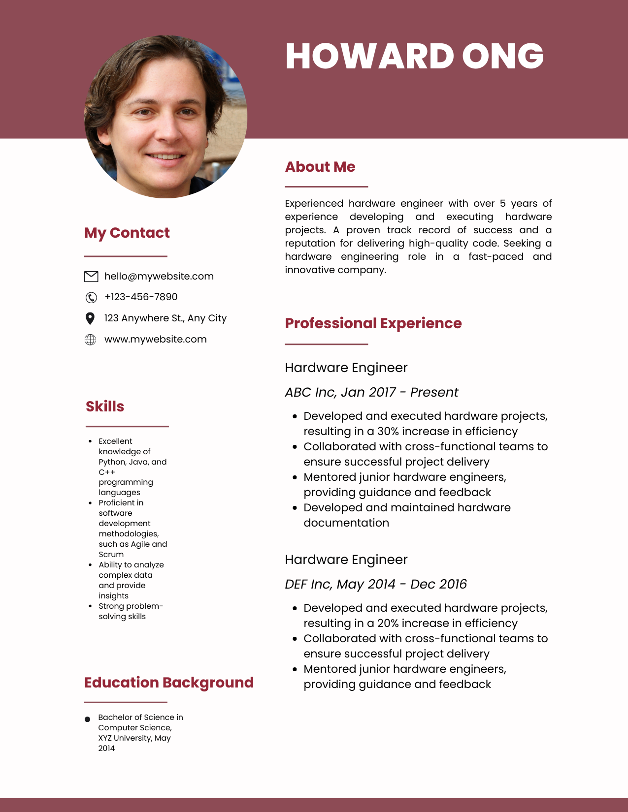 Resume Format 2024 Examples For Freshers Phebe Brittani